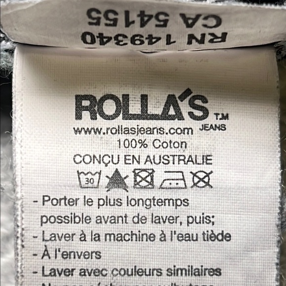 ROLLA'S High Rise Black Washed Jeans - Picture 10 of 11